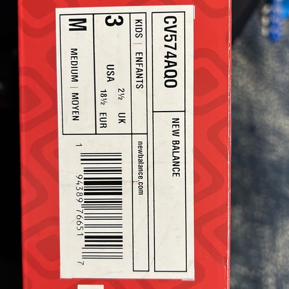 NWT New Balance 574 baby crib sneaker- 3M (6-9 months) - Picture 11 of 11